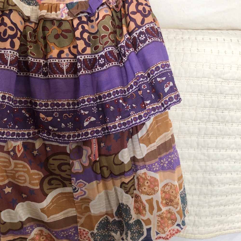 Spell Dancing Valley Ra Ra Maxi Skirt in Violet - Size Large - Picture 7 of 8
